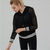 Spring women loose gym running wear active fitness mesh hoodies sweatshirts - 64 Corp