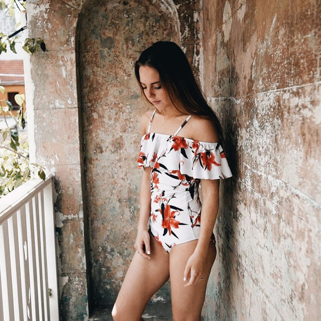 2017 New Sexy Off The Shoulder Solid Swimwear Women One Piece Swimsuit Female Bathing Suit Ruffle Monokini Swim Wear XL Sekhon Family Office 2017 New Sexy Off The Shoulder Solid Swimwear Women One Piece Swimsuit Female Bathing Suit Ruffle Monokini Swim Wear XL Sekhon Family Office