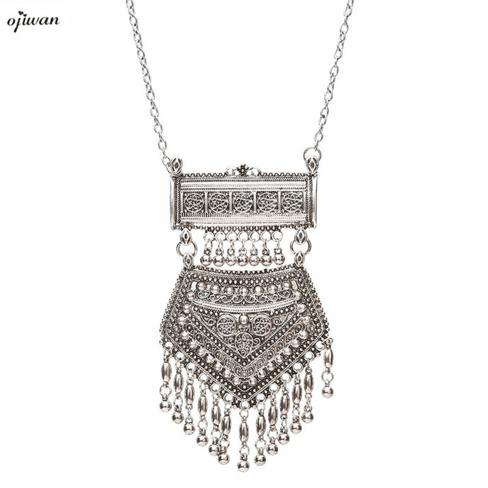 Boho Necklace Maxi Collier Plastron Ethnic Fringe Necklace Cowgirl Indian Native American Jewelry Navajo Online Shopping india - 64 Corp