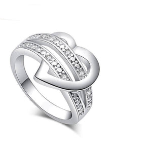 Bling Heart Love Women Wedding Ring - 64 Corp