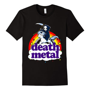 Unicorn Death Graphic T Shirt - 64 Corp