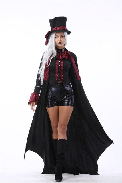 Halloween Costume Couple Vampire Costume Masquerade Stage Costume Devil  Cosplay Costume Zombie Ghost Dress for Adult Men Women
