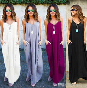 Sophisticated Long Maxi Dress - 64 Corp