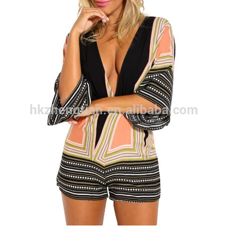 Sexy 2016 Women Ladys Tassel Print Two Piece Festivals Summer Outfit short Pants - 64 Corp