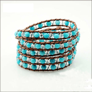 Natural Turquoise Crystal Bracelet - 64 Corp
