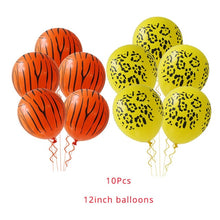 Jungle Animal Party Monkey Lion Foil Balloon Safari Birthday Party Decoration Kids Disposable Tableware Cake Toppers Baby Shower