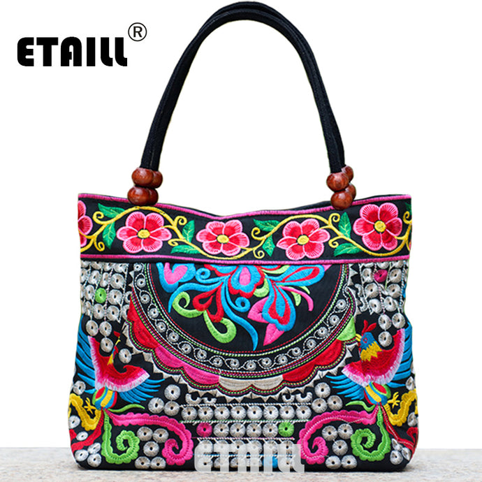 2016 Vintage National Ethnic Embroidery Bags Indian Boho Embroidered Shoulder Bag Brand Bags Logo Handbags Women Sac a Dos Femme - 64 Corp