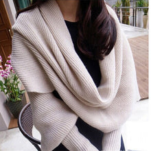 Fashion Woman Scarves Shawls Women Scarves Solid Sleeves Scarf Winter Warm Knitting Long Soft Wraps Scarves Novelty KH851919 - 64 Corp