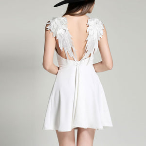 Angel's Wings Backless Dress - 64 Corp