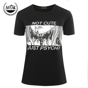 Not Cute Just Psycho T-Shirt // Pastel Goth Vaporwave Grunge Goth Tumblr Clothing Kawaii Hipster Punk Indie Cute Senpai - 64 Corp