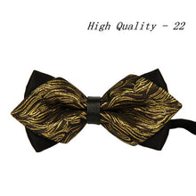 20 style summer men's neckwear neck self gold bow tie silver black silk fashion casual male pink bowtie wedding lote - 64 Corp