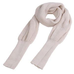 Fashion Woman Scarves Shawls Women Scarves Solid Sleeves Scarf Winter Warm Knitting Long Soft Wraps Scarves Novelty KH851919 - 64 Corp