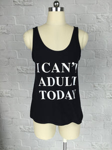Vest Tops Letter Printed Tank Top - 64 Corp