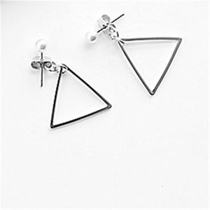 The pendants Square contracted fashion minimalist geometric triangle circle pearl earring eardrop female accessories - 64 Corp