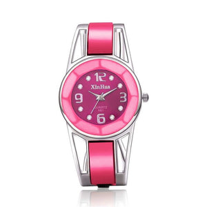 2017 Hot Sell Xinhua Bracelet Watch Women Blue Luxury Brand Stainless Steel Dial Quartz Wristwatches Ladies Fashion Watches - 64 Corp