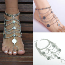 High Quality Women/Girl Silver Chain Fashion Bangle Handmade Floral Coin Boho Gypsy Beachy Ethnic Foot Anklet Bracelets Jewelry - 64 Corp