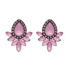 HOT SALE 2017 trendy Cute limpid brincos unique Acrylic water Stud earrings for women chic party jewelry wholesale BLACK PINK - 64 Corp