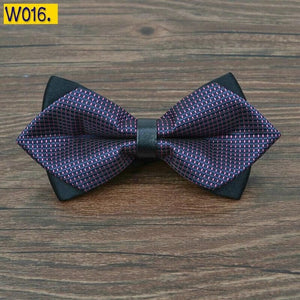 pointed 12cm*6cm men tie bow ties 2014 Blue jacquard silk bowties luxury gravatas borboleta bulk lot Wholesale - 64 Corp