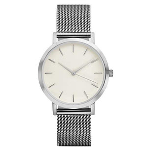 Men Women Fashion Stainless Steel Strap Analog Quartz Wrist Watch Luxury Simple Style Designed Bracelet Watches Women Clock - 64 Corp