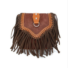 Bohemian bag Boho Free Spirit Tassel Cross Body Purse Retro Hippie Designer Women's Gypsy Fringe Bohemian Shoulder Bag - 64 Corp