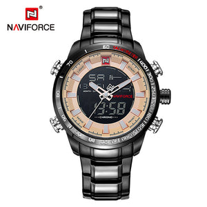 NAVIFORCE Luxury Brand Men Military Sport Watches Men's Digital Quartz Clock Full Steel Waterproof Wrist Watch relogio masculino - 64 Corp