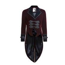 Gothic Gentleman Classical Velour Long Jacket - 64 Corp