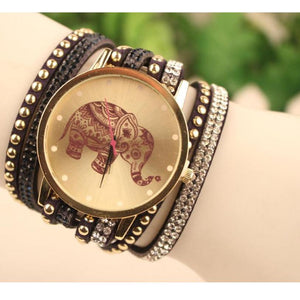 Watch Women Luxury Fashion Elephant Boho Bracelet Women Dress Watches Ladies Quartz Wrist watches montre femme - 64 Corp