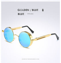 Gold Metal Polarized Sunglasses Gothic Steampunk Sunglasses Mens Womens Fashion Retro Vintage Shield Eyewear Shades 372 Red - 64 Corp