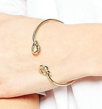 Infinity Love Knotted Open Cuff Bangle Simeple Modern Girls Cute Daily Wear Unique Boho Bracelet Gift - 64 Corp