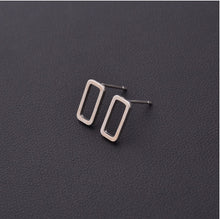 New Punk Minimalist Word Stud Earrings Fashion Allergy Rod Earpins Ear Plug Alloy Earrings - 64 Corp