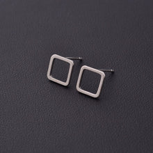 New Punk Minimalist Word Stud Earrings Fashion Allergy Rod Earpins Ear Plug Alloy Earrings - 64 Corp