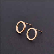 New Punk Minimalist Word Stud Earrings Fashion Allergy Rod Earpins Ear Plug Alloy Earrings - 64 Corp