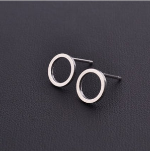 New Punk Minimalist Word Stud Earrings Fashion Allergy Rod Earpins Ear Plug Alloy Earrings - 64 Corp