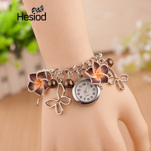 Boho Summer Fashion Women Bracelet Watch Female Clock Hand Made Clay Butterfly Flower Link Chain Wristwatches Femme Watch - 64 Corp