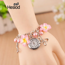 Boho Summer Fashion Women Bracelet Watch Female Clock Hand Made Clay Butterfly Flower Link Chain Wristwatches Femme Watch - 64 Corp