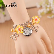 Boho Summer Fashion Women Bracelet Watch Female Clock Hand Made Clay Butterfly Flower Link Chain Wristwatches Femme Watch - 64 Corp