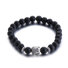 Classic Natural Stone Buddha Charm Bracelet  For Women Chic Silver Color Elephant Beads Bracelets Fashion Men Jewelry - 64 Corp