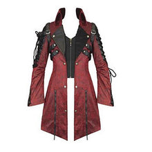 Winter Punk Man Poison Jacket Gothic Rock Faux Leather Long Sleeve Men's Coat Steampunk Military Men's Winter Long Coat jacket - 64 Corp