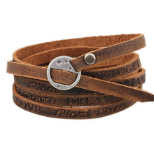 Brown Leather Boho Bracelet - 64 Corp