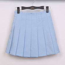 2017 High Waist Lolita Denim Pleated skirts Harajuku girls A-line Mini Sailor Skirt Large Size Japanese school uniform Skirts - 64 Corp