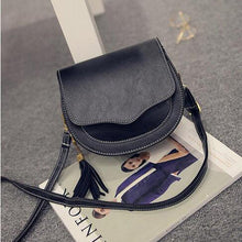 Yogodlns Fashion Preppy Style Circular Shoulder Bags for Women Tassel Female Messenger Bag Girl's Small Saddle Crossbody Bag - 64 Corp