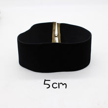 2017 Fashion Black Velvet Choker Necklace 90's plain Ribbon Gothic round Burlesque rope chain Statement Jewelry Retro for Women - 64 Corp