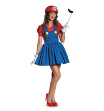 Halloween Super Mario Luigi Bros Costume Women Sexy Dress Plumber Costume Adult Mario Bros Cosplay Costume Fancy Dress