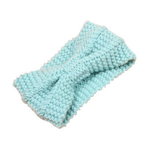 Women Crochet Bow Stretch Hairband Headwrap - 64 Corp