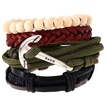 ZOSHI Vintage Tribal Bohemian Wood Beads Bracelet Boho Bracelet Cuff Men Leather Braclet Femme Male Wrist Band Handmade Jewelry - 64 Corp