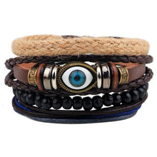 ZOSHI Vintage Tribal Bohemian Wood Beads Bracelet Boho Bracelet Cuff Men Leather Braclet Femme Male Wrist Band Handmade Jewelry - 64 Corp