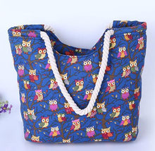 Wegogo Women Handbag Vintage Boho Colorful Canvas Bags Casual Travel Big Shoulder Bag Floral Printing Shopping Bag Beach Bags - 64 Corp