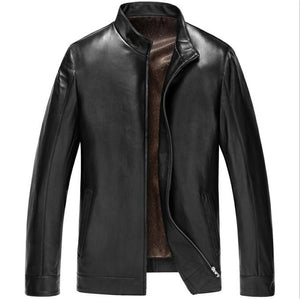 Dusen Klein Men Genuine Leather Jacket Autumn Outerwear Black/Slim/Simple Business Style/Sheepskin Coat 14Z6608