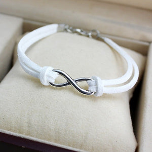 Minimalist Fashion Men Bijoux Love Clover Heart Lucky 8 Chain Bracelet for Women Jewelry Girl Bangle Gift Crystal Charm pulseras - 64 Corp