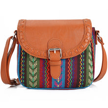 2017 Vintage Fabric Boho Aztec Tribal Female Handbag Women Crossbody Bag Ladies Shoulder Bag with PU Leather Messenger Bag - 64 Corp